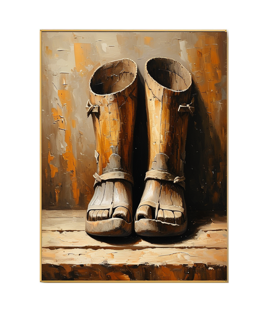 خطوات الماضي: الأحذية الخشبية العتيقة