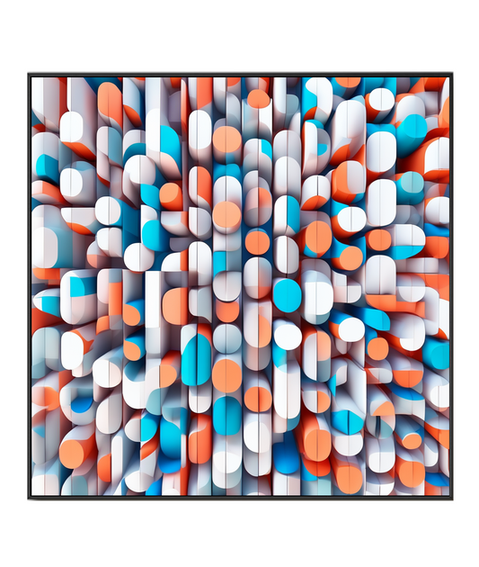 Vibrant Abstraction: A Symphony of Shapes