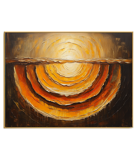 Sunset's Echo in the Abyss