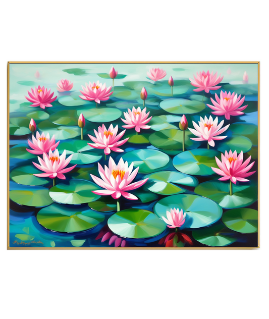 Étang aux nénuphars enchanteur