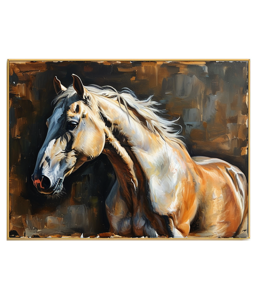 Grâce et majesté du cheval d'or