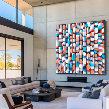 Vibrant Abstraction: A Symphony of Shapes