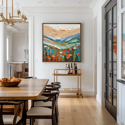 نسيج محكم لمناظر طبيعية جبلية