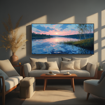 Serene Lake at Sunset