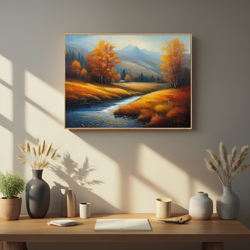 Autumnal Serenity by the Riverside