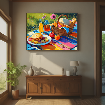 Vibrant Outdoor Picnic Scene