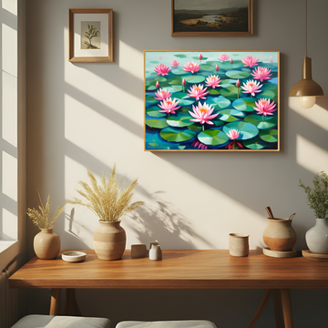 Enchanting Water Lily Pond