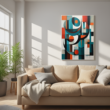 Abstract Confluence: The Vivid Dance of Geometric Forms