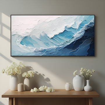 Dynamic Blue Ocean Wave