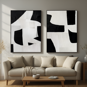 Abstract Duet: Harmony in Contrast