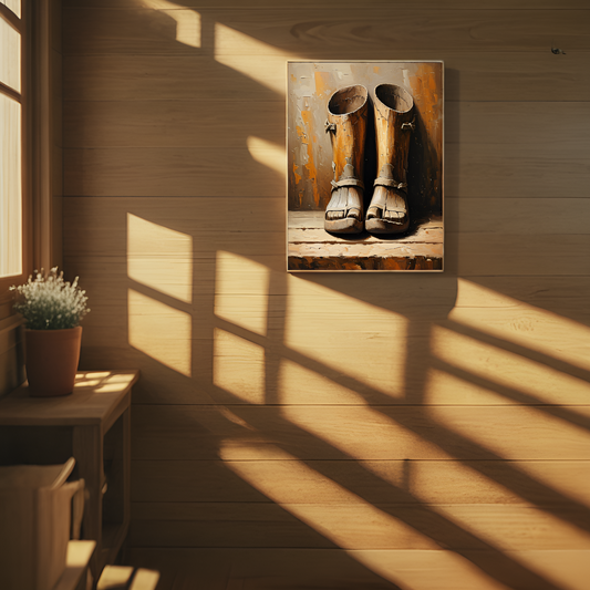 خطوات الماضي: الأحذية الخشبية العتيقة