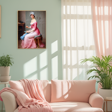 An Elegant Lady's Artistic Moment