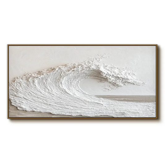 Vague puissante en monochrome