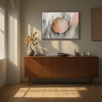 Ethereal Orb Amidst Haze