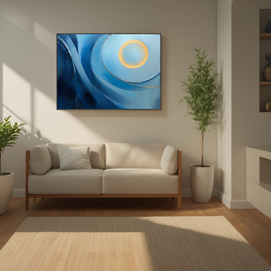 Lunar Ripples in Azure