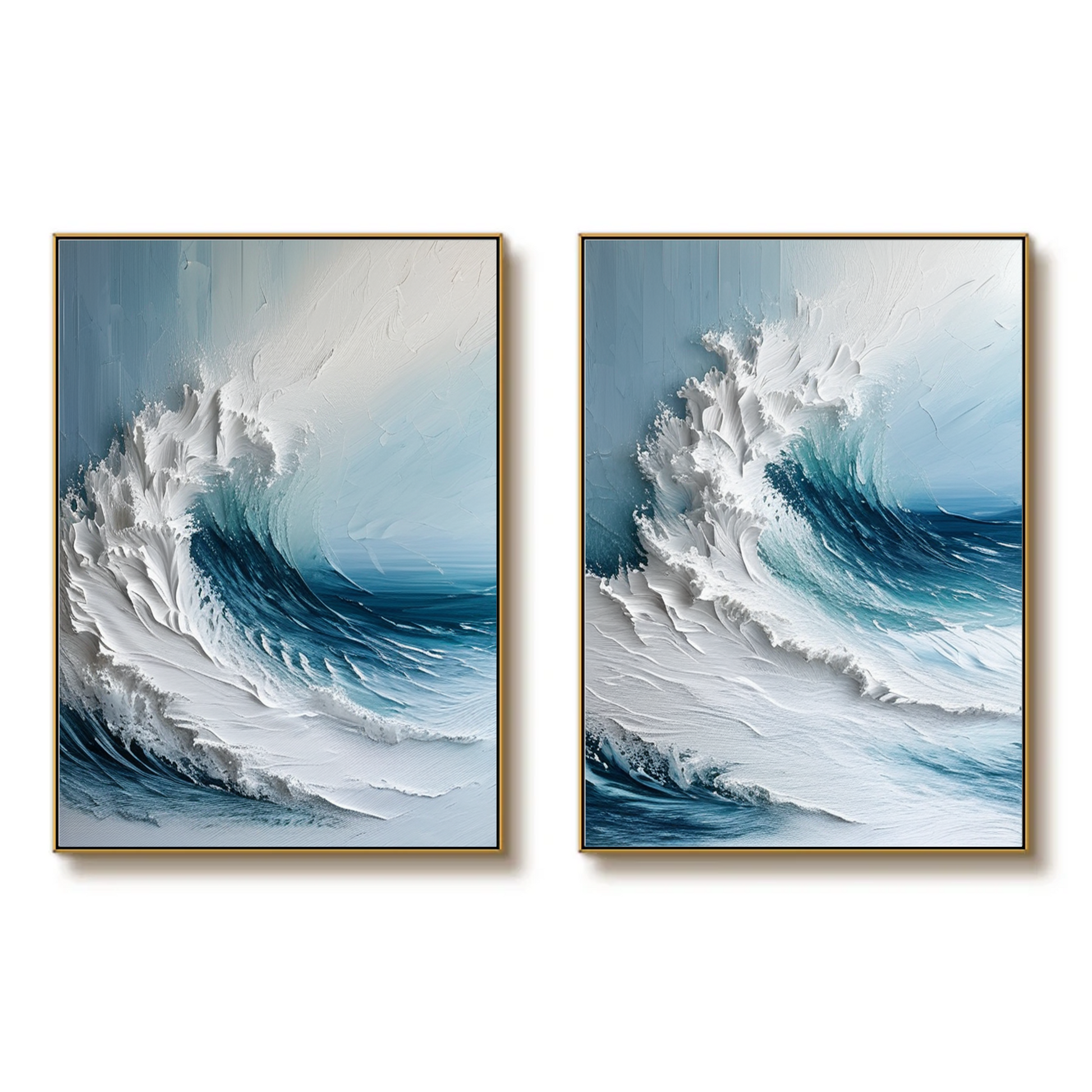 Ocean's Fury and Grace: A Dual Portrait of the Waves