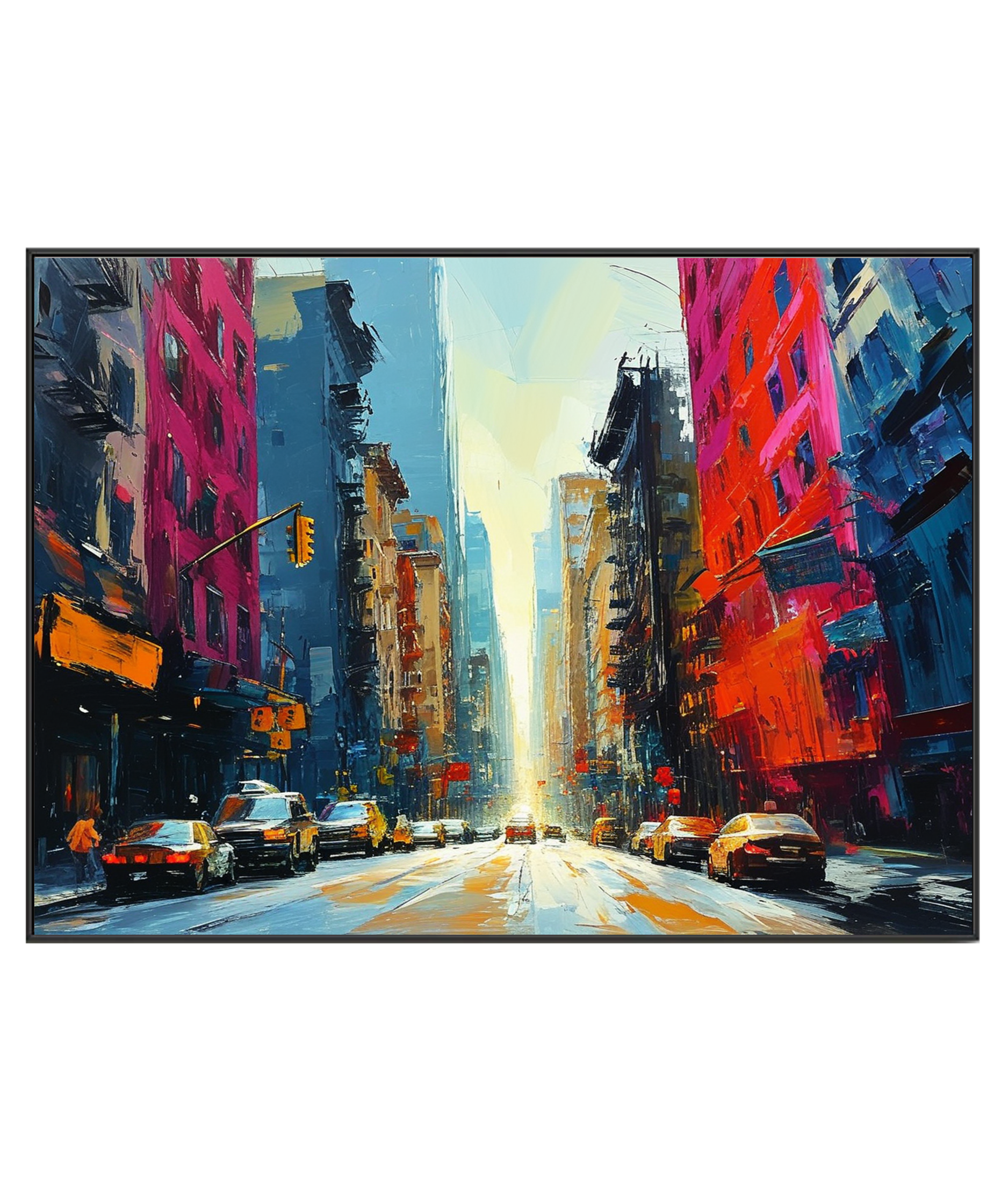 Sunlit City Street