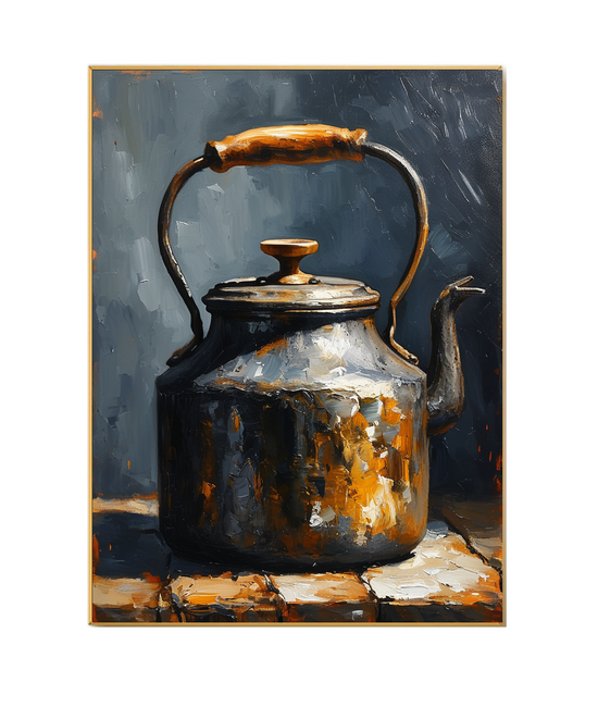 The Weathered Kettle: A Relic of Warmth