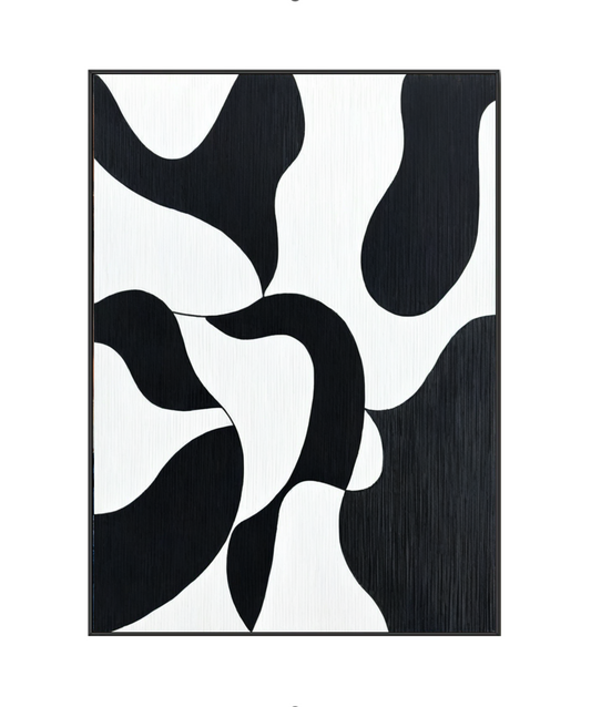 Abstract Rhythms: The Interplay of Black and White Forms