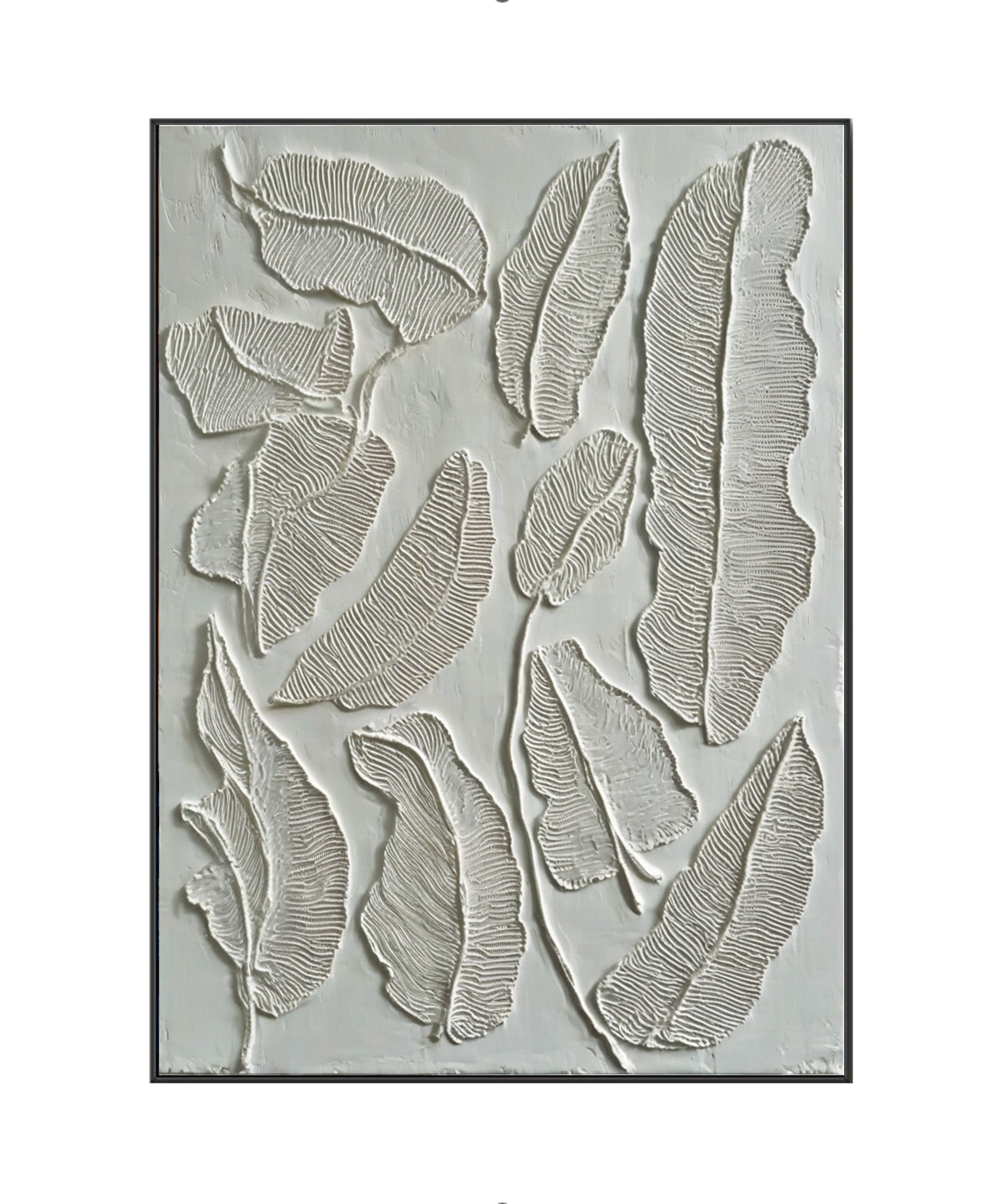 Échos silencieux du feuillage : l'art du relief des feuilles 