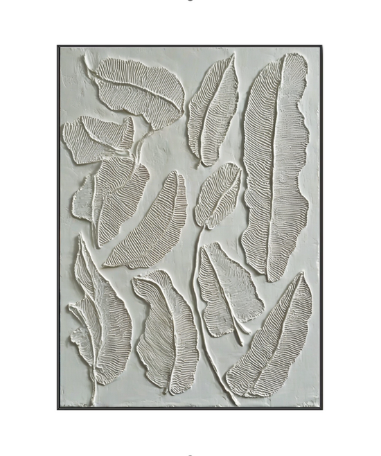 Échos silencieux du feuillage : l'art du relief des feuilles 