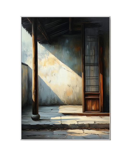 Echoes of Time in a Sun - Drenched Passageway