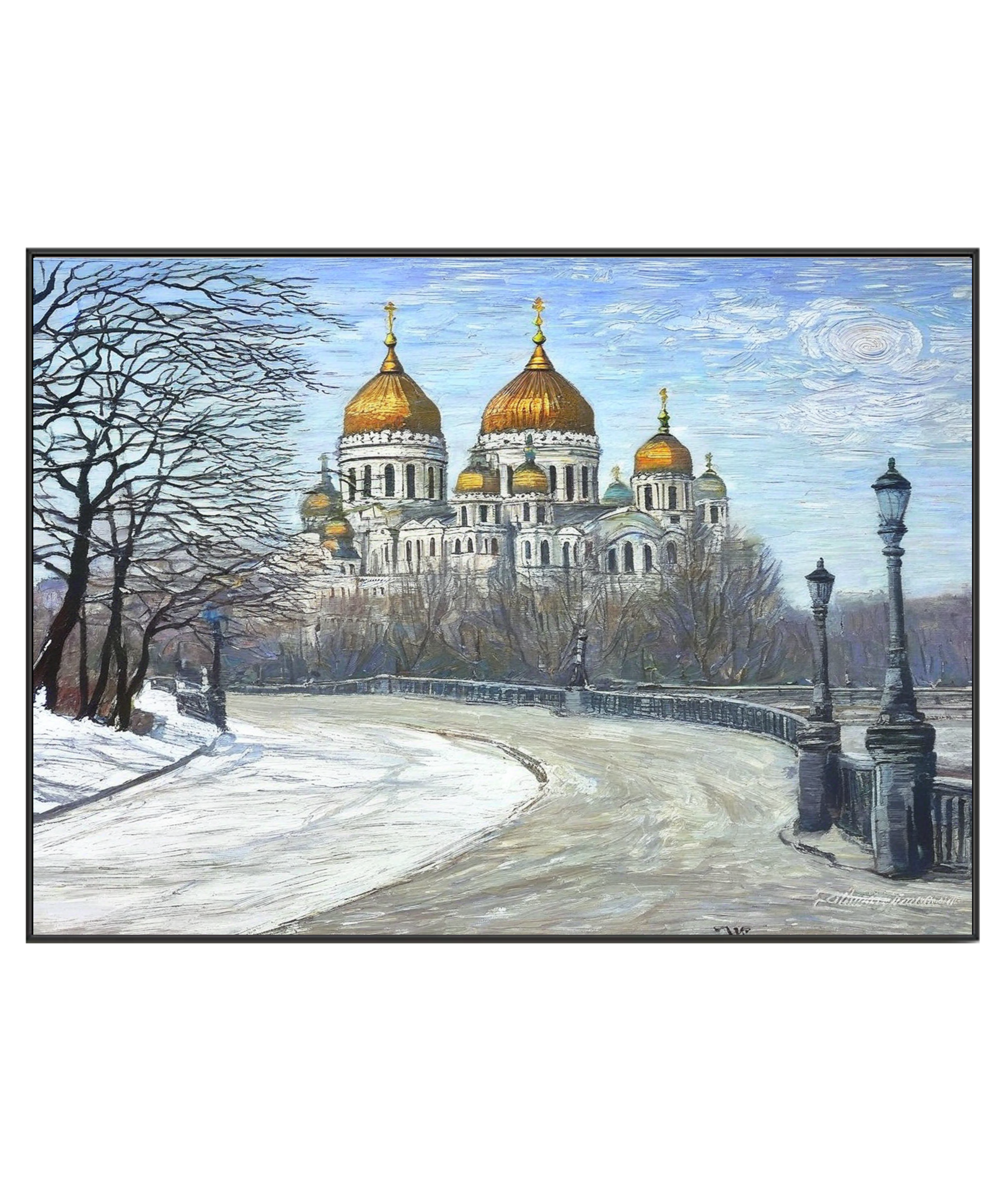 The Cathedral of Christ the Savior in Winter