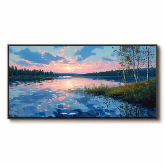 Serene Lake at Sunset