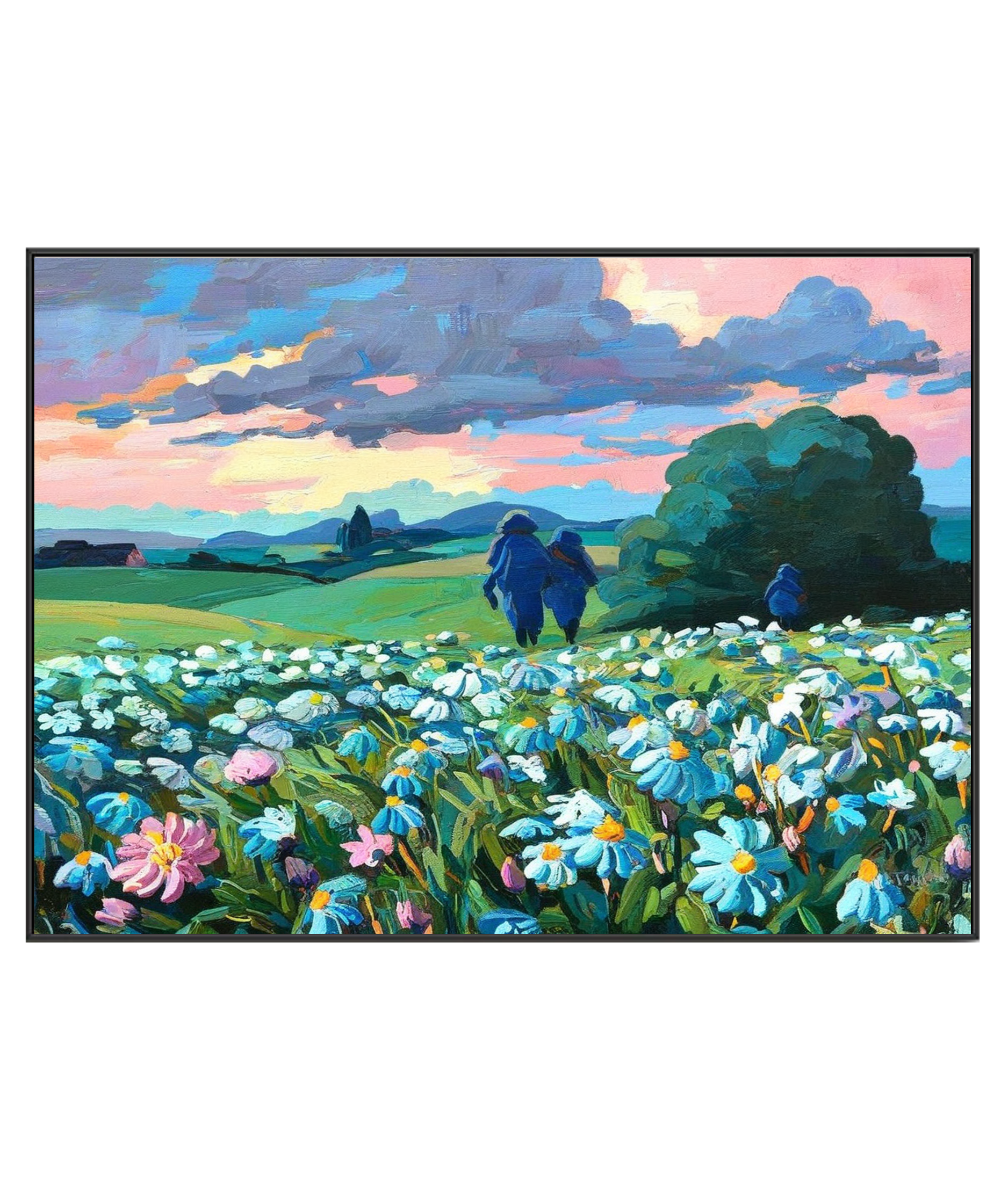 Sunset Ramble in the Floral Meadow