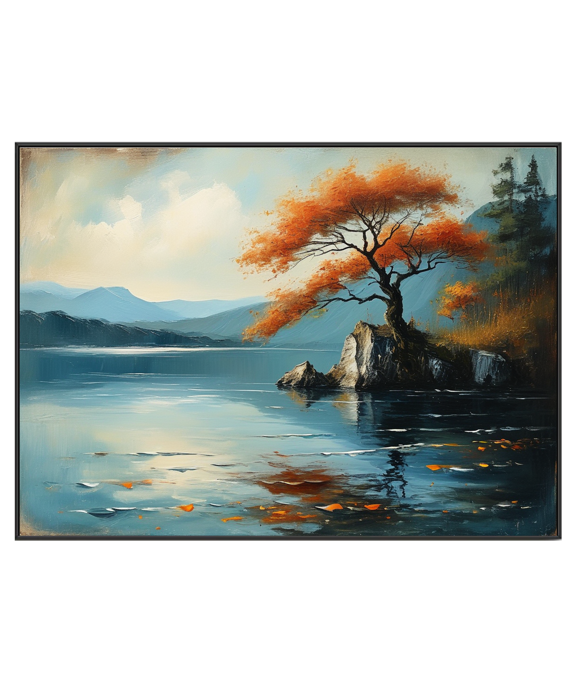 Autumn Splendor by the Lakeside