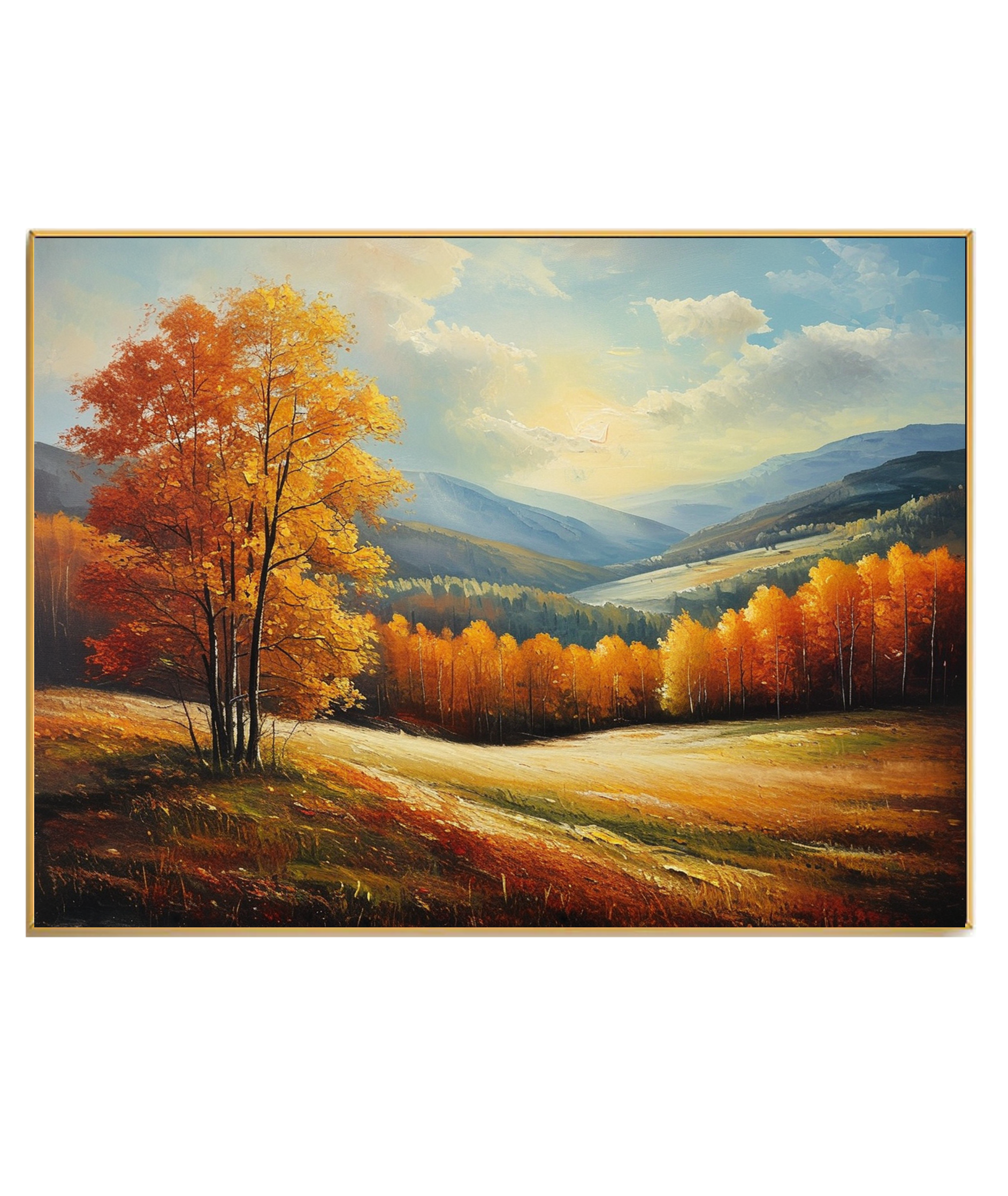Glorious Autumn Reverie in the Mountains