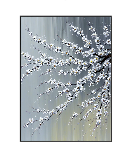 Blossoming Serenity: The Grace of Plum Branches