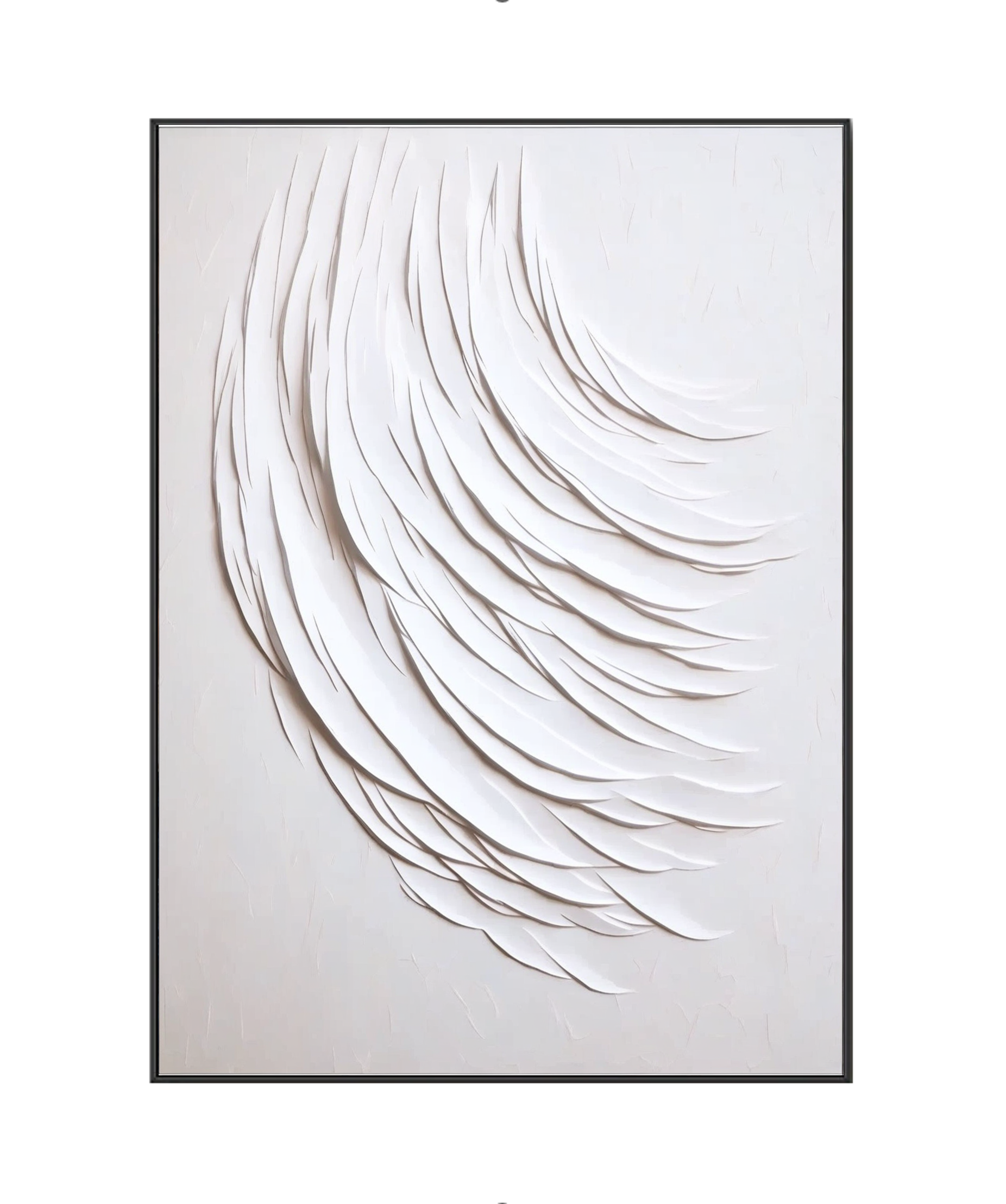 Flowing White: The Dance of Abstract Forms