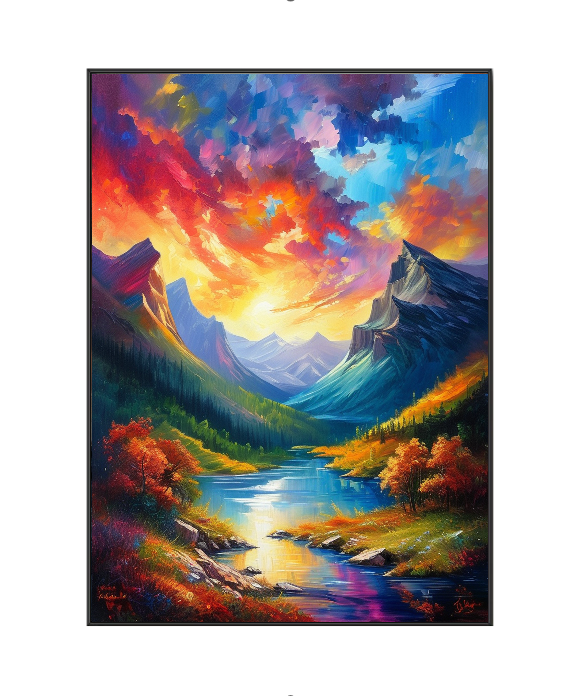 Splendid Sunset over Mountain Vistas