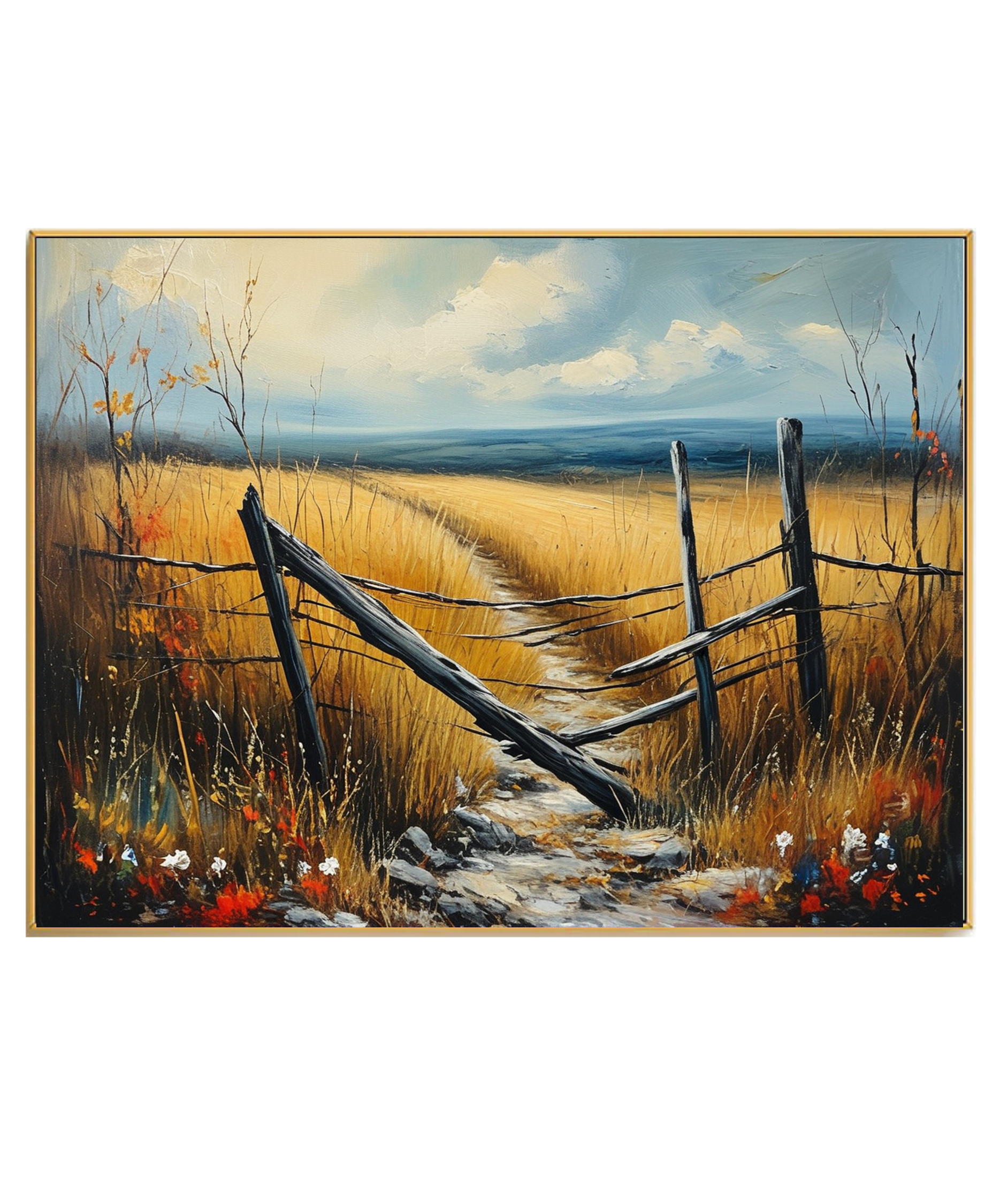 Lonely Path through the Golden Field