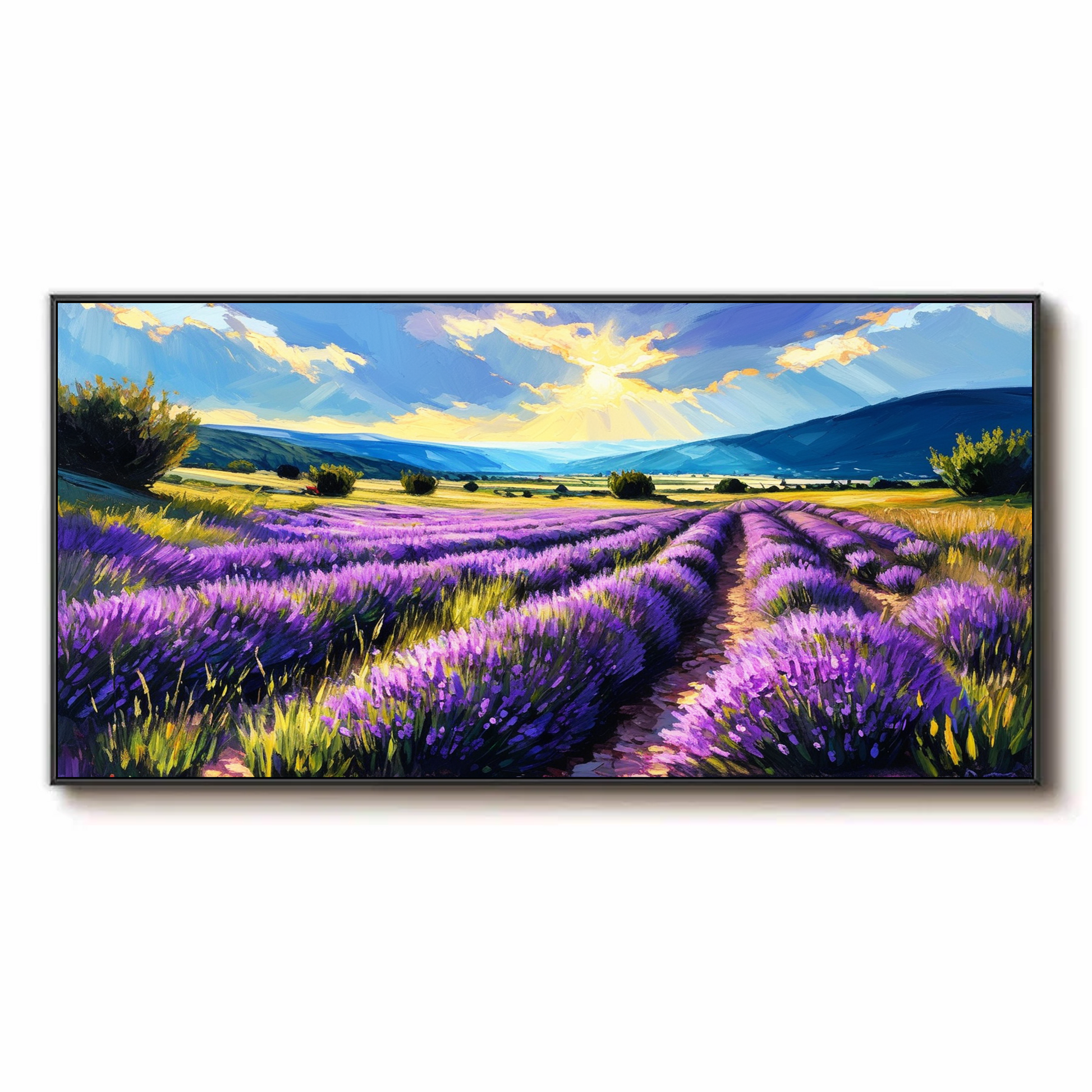 Sunlit Lavender Fields