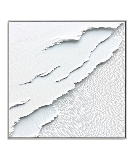 Frosty Ripples of White