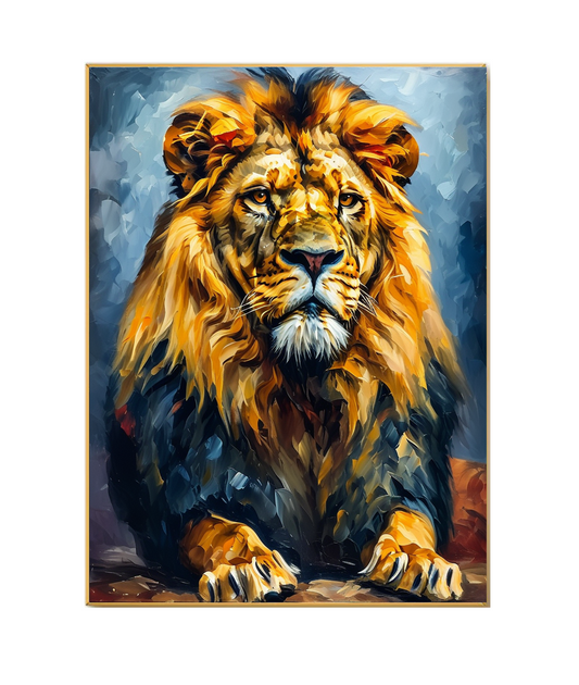 The Lion's Repose: Majesty in Stillness
