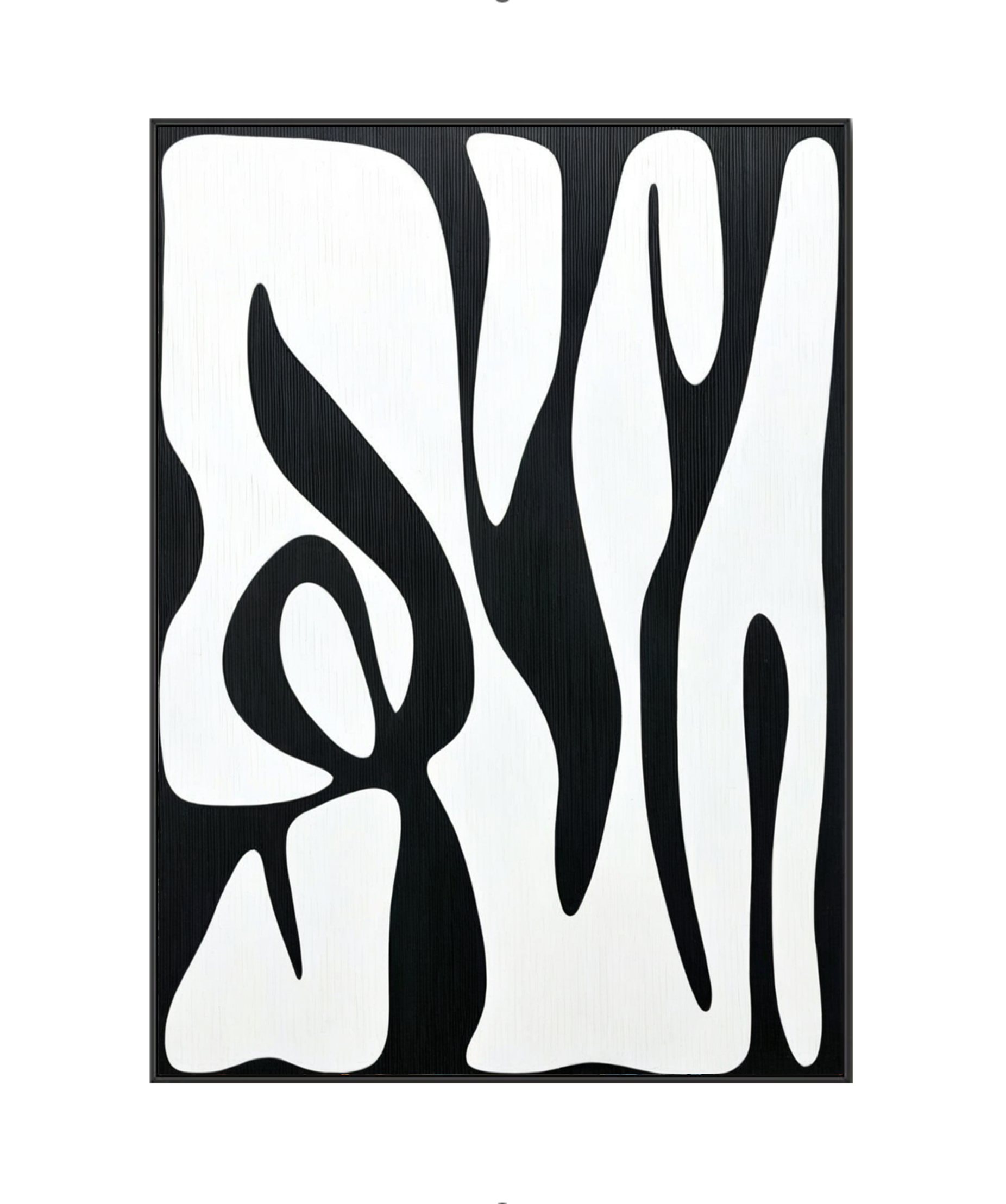 Dynamic Interplay: The Abstract Fusion of Black and White