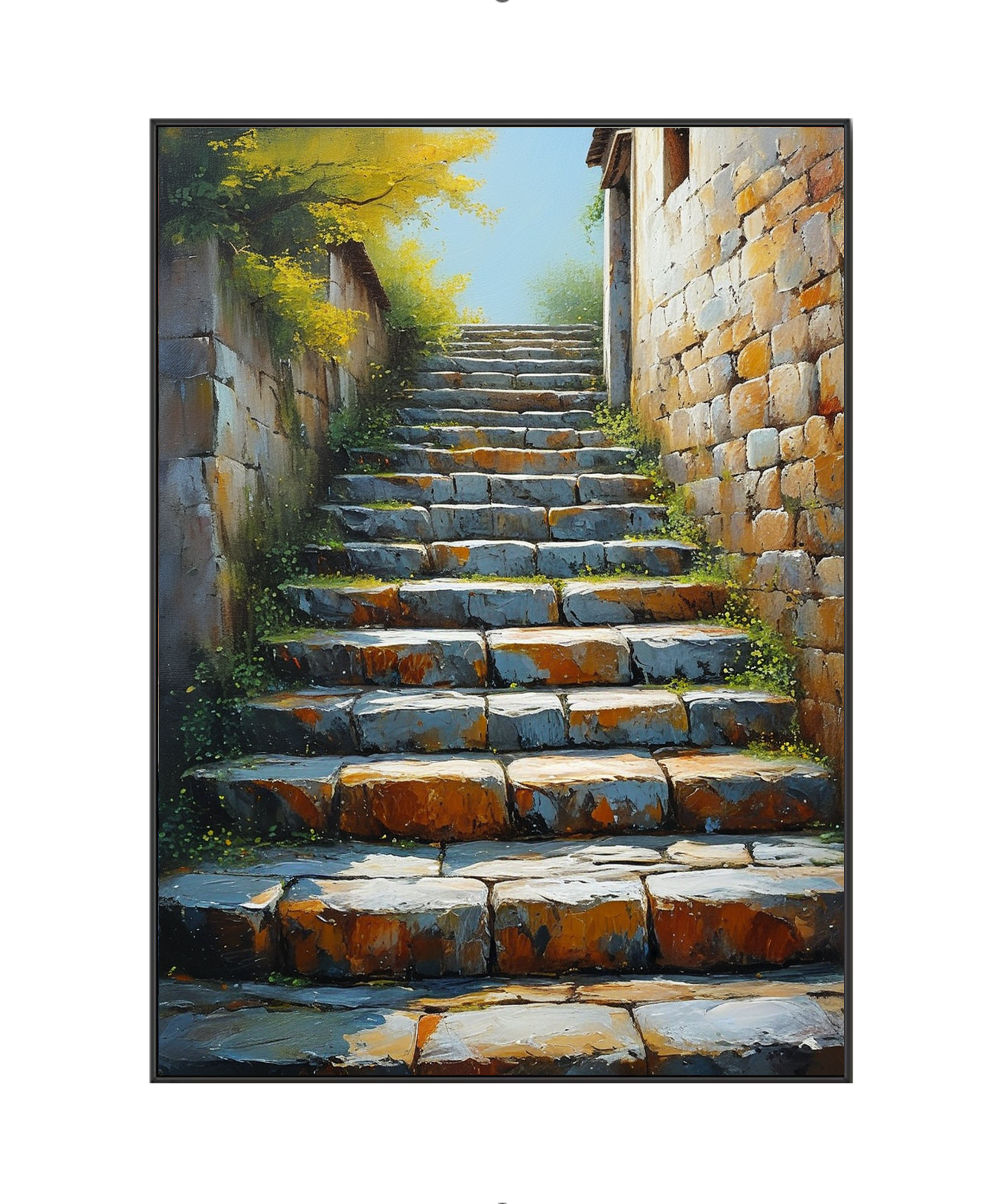 Chemin vers l'inconnu : les anciens escaliers de pierre 