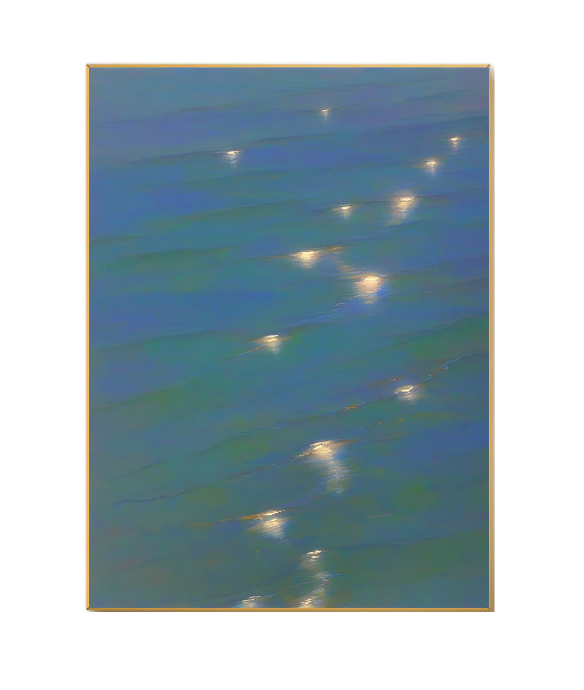 Moonlit Ripples: The Enchanting Sea at Night