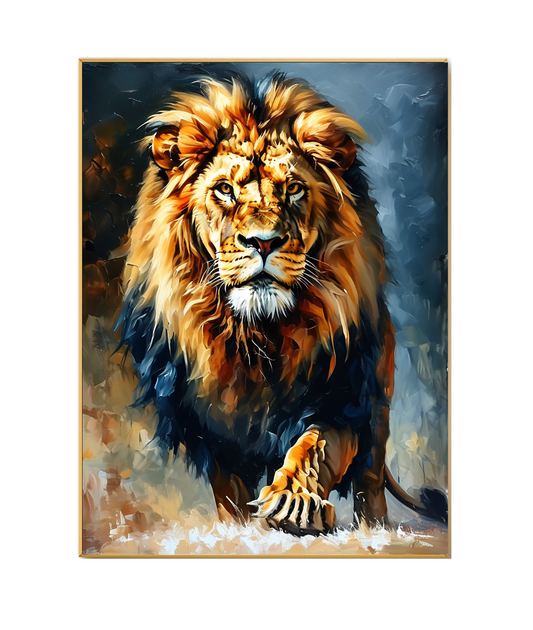 La foulée majestueuse : le roi de la savane 