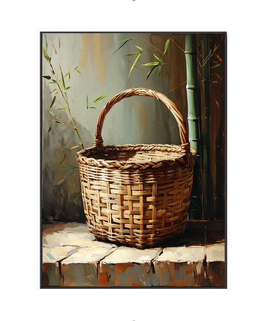 Rustic Reverie: The Bamboo Basket's Story