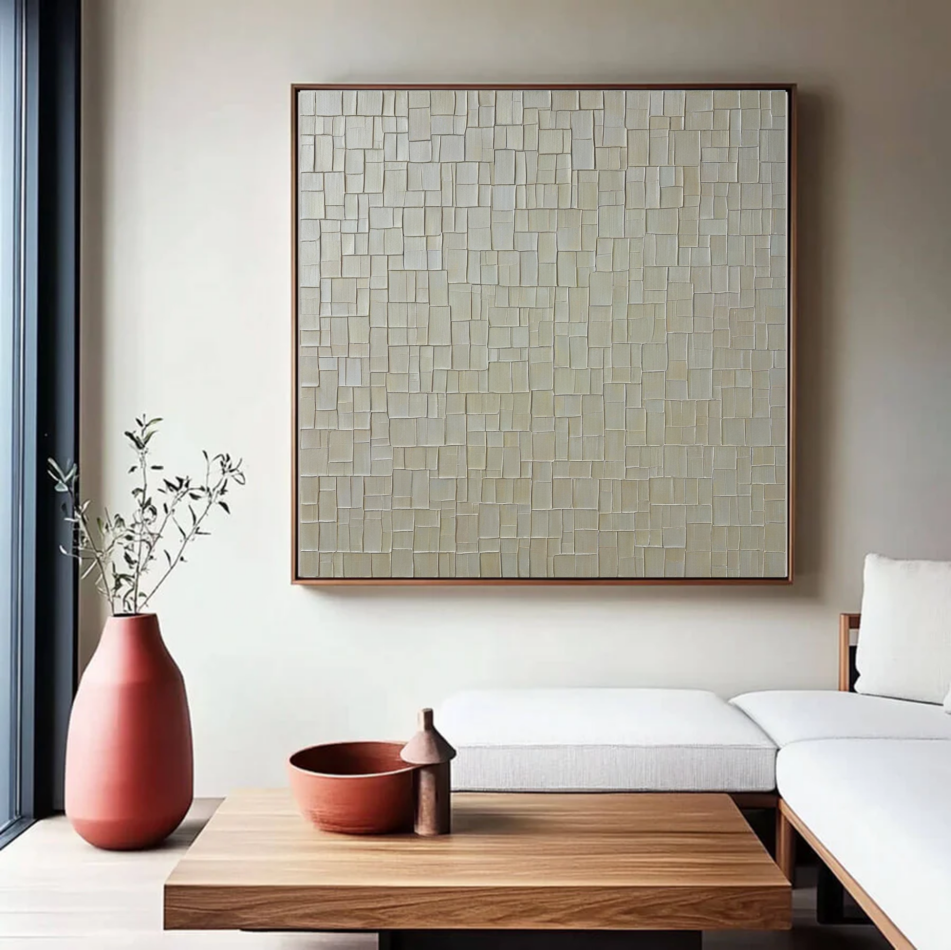 Serene Mosaic of Neutral Tones