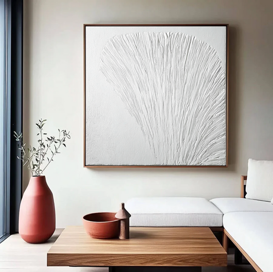 Ethereal Fan of White Textures