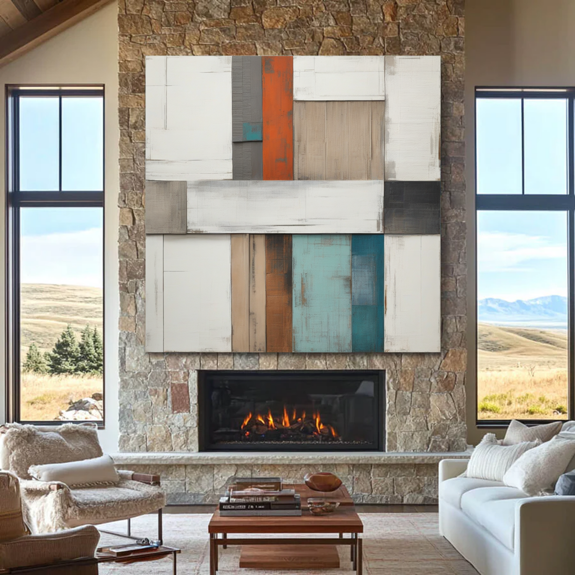 Palette de contrastes : une tapisserie texturée 