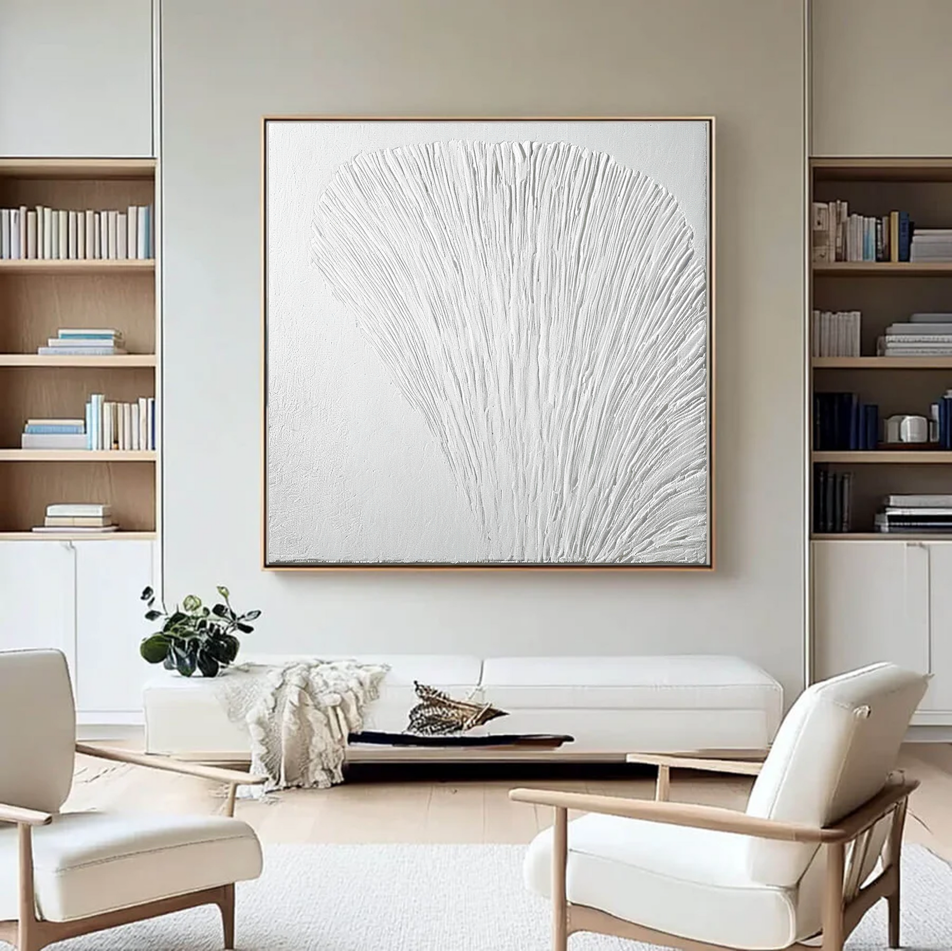 Ethereal Fan of White Textures