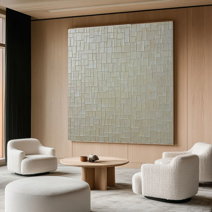 Serene Mosaic of Neutral Tones