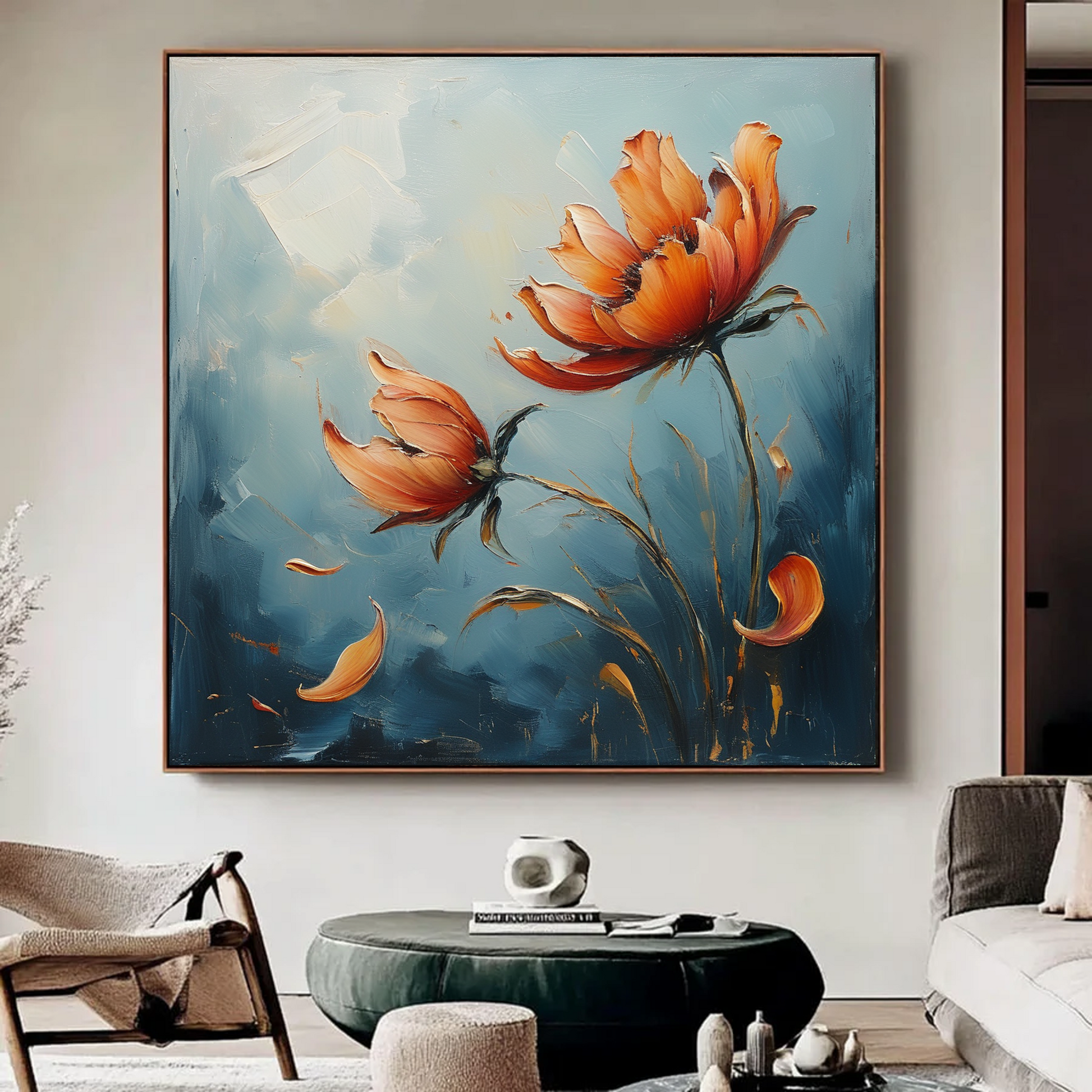 Fading Beauty of Orange Blooms