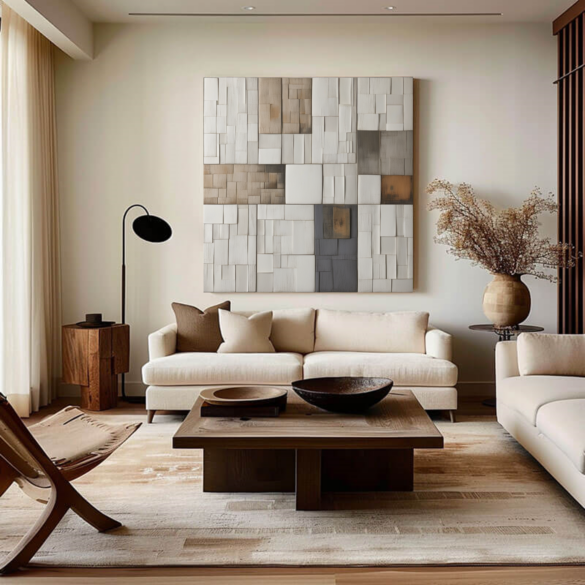 Textured Tapestry of Neutral Tones